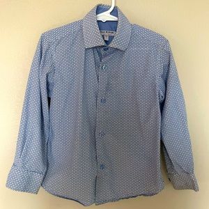 Isaac Mizrahi blue size 4 boys long sleeved dress shirt
